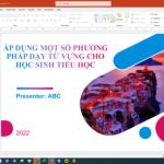 Số 1. Áp dụng một số phương pháp dạy từ vựng cho học sinh Tiểu học