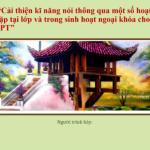 Số 1. Cải thiện kĩ năng nói thông qua một số hoạt động nhóm, cặp tại lớp và trong sinh hoạt ngoại khóa cho học sinh THPT